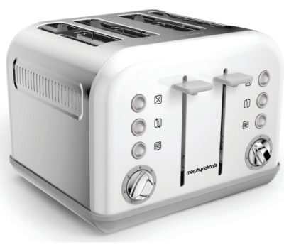 MORPHY RICHARDS  Accents 242032 4-Slice Toaster - White